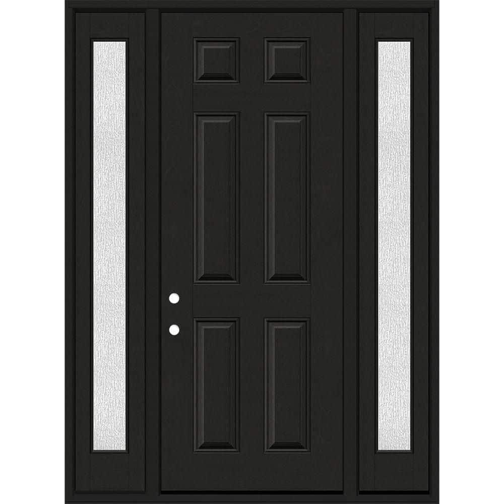 Regency 68 in. x 96 in. 6 Panel RHIS Chestnut Stain Mahogany Fiberglass Prehung Front Door w/Rain14in. SLs 4-9/16 price history on PriceWatchPro