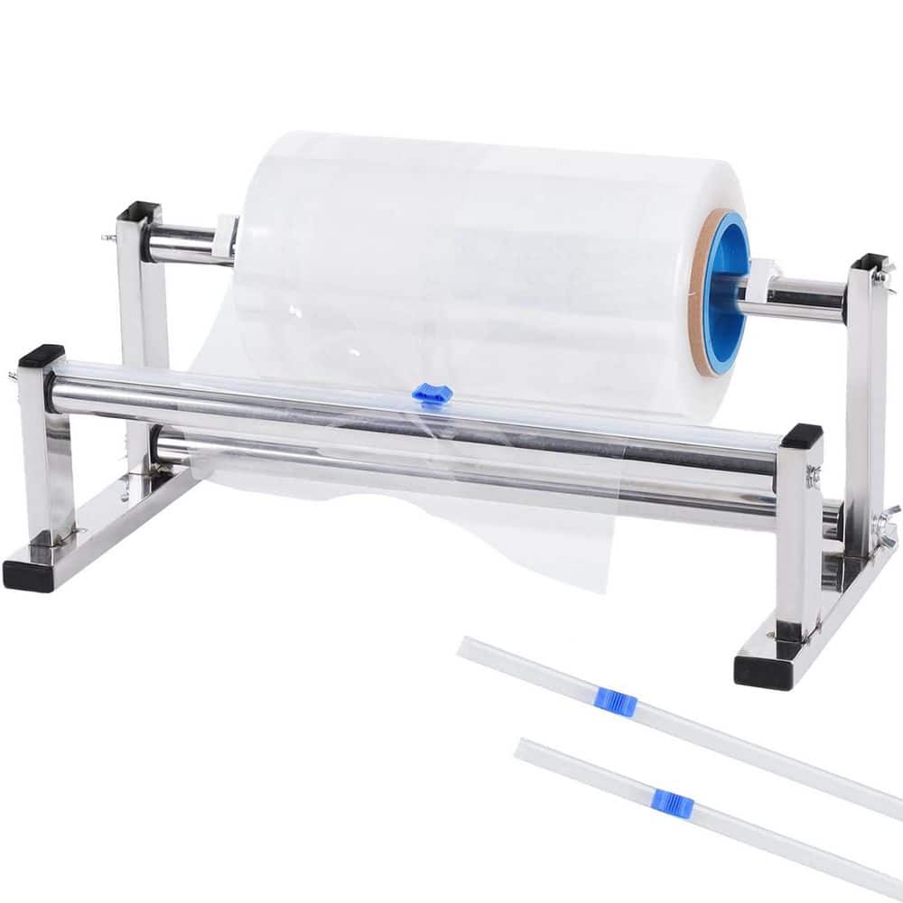 Stretch Film Wrap Dispenser with Cutter, 16 x 6.5 x 6.5 in. Stainless Steel, Manual Industrial Packing Machine price history on PriceWatchPro