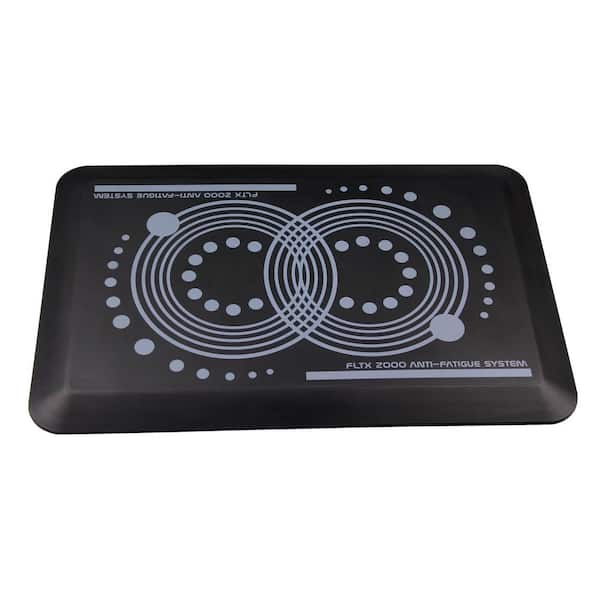 AFS-TEX 2000 Black 16 in. x 24 in. Indoor Active Anti-Fatigue Mat