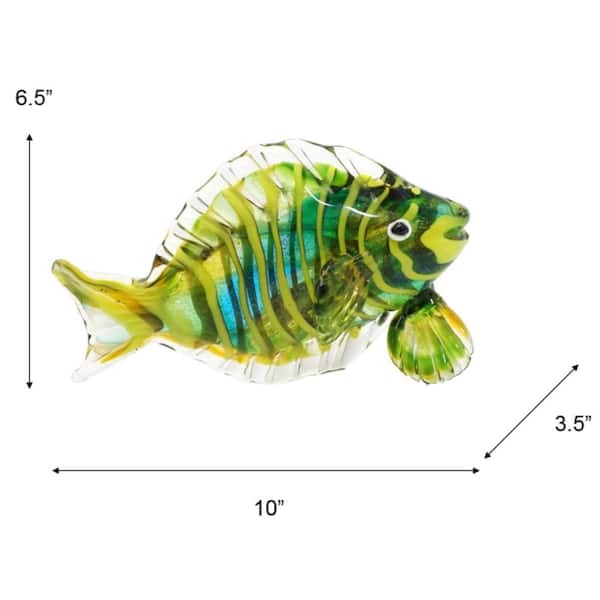 Dale Tiffany 6.5 in. Tall Varadero Fish Handcrafted Murano-Style