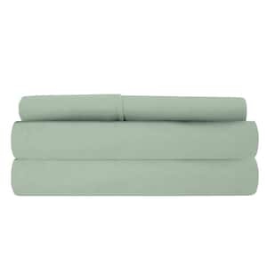 3-Piece Sage Super-Soft 1600 Series Double-Brushed Twin Microfiber Bed Sheets Set