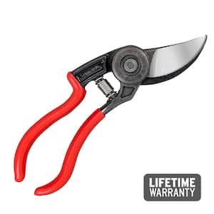 ErgoACTION 2.875 in. High Carbon Steel Blade with Full Steel Core Handles Bypass Hand Pruner