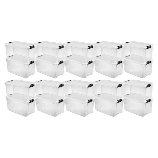 Sterilite Plastic Stacking FlipTop Latching Storage Box Container, Clear, 6  Pack, 1 Piece - Pick 'n Save