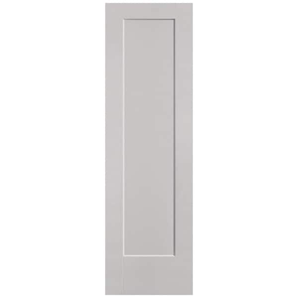 Masonite 24 in. x 80 in. 1-Panel Lincoln Park Single Bore Solid Core Silver Bullet Molded Composite Interior Door Slab
