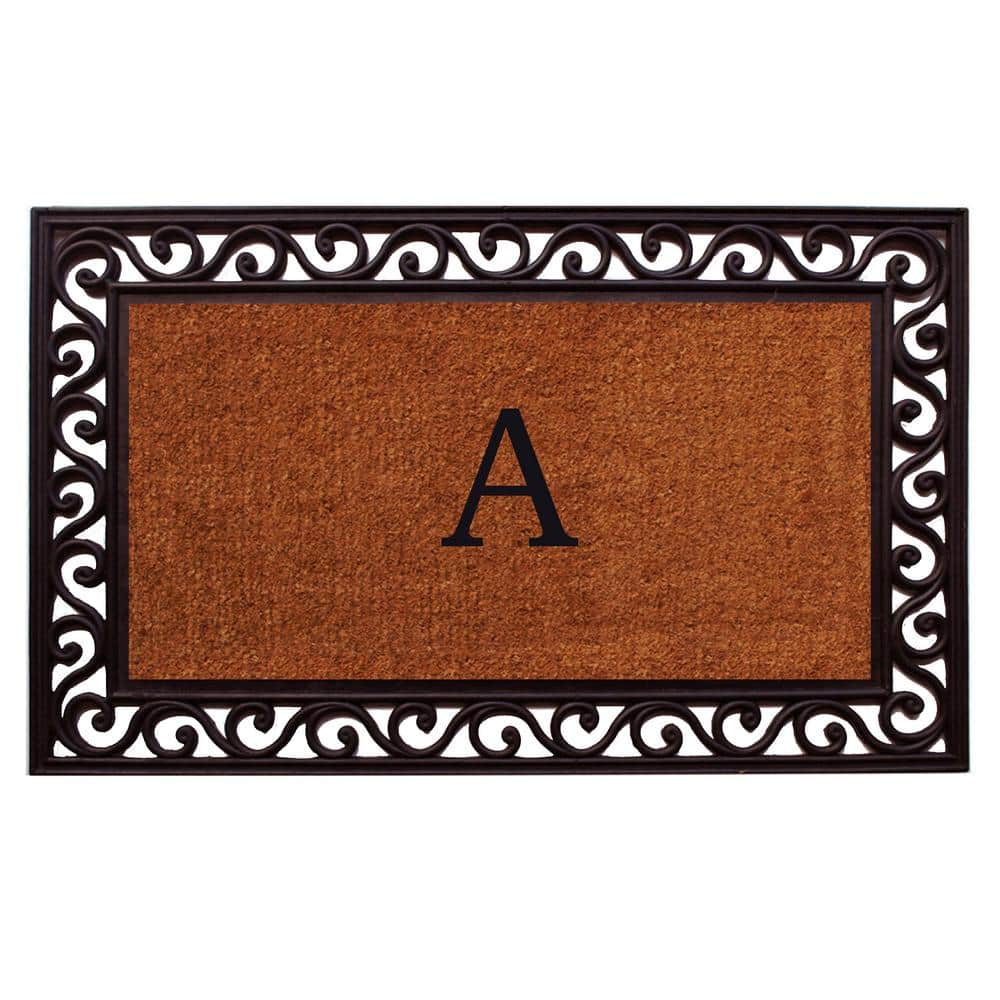 Calloway Mills Rembrandt Monogram Door Mat 22 in. x 36 in. (Letter A ...