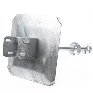 4 in. x 4 in. to 24 in. Steel Deck Foot Anchor