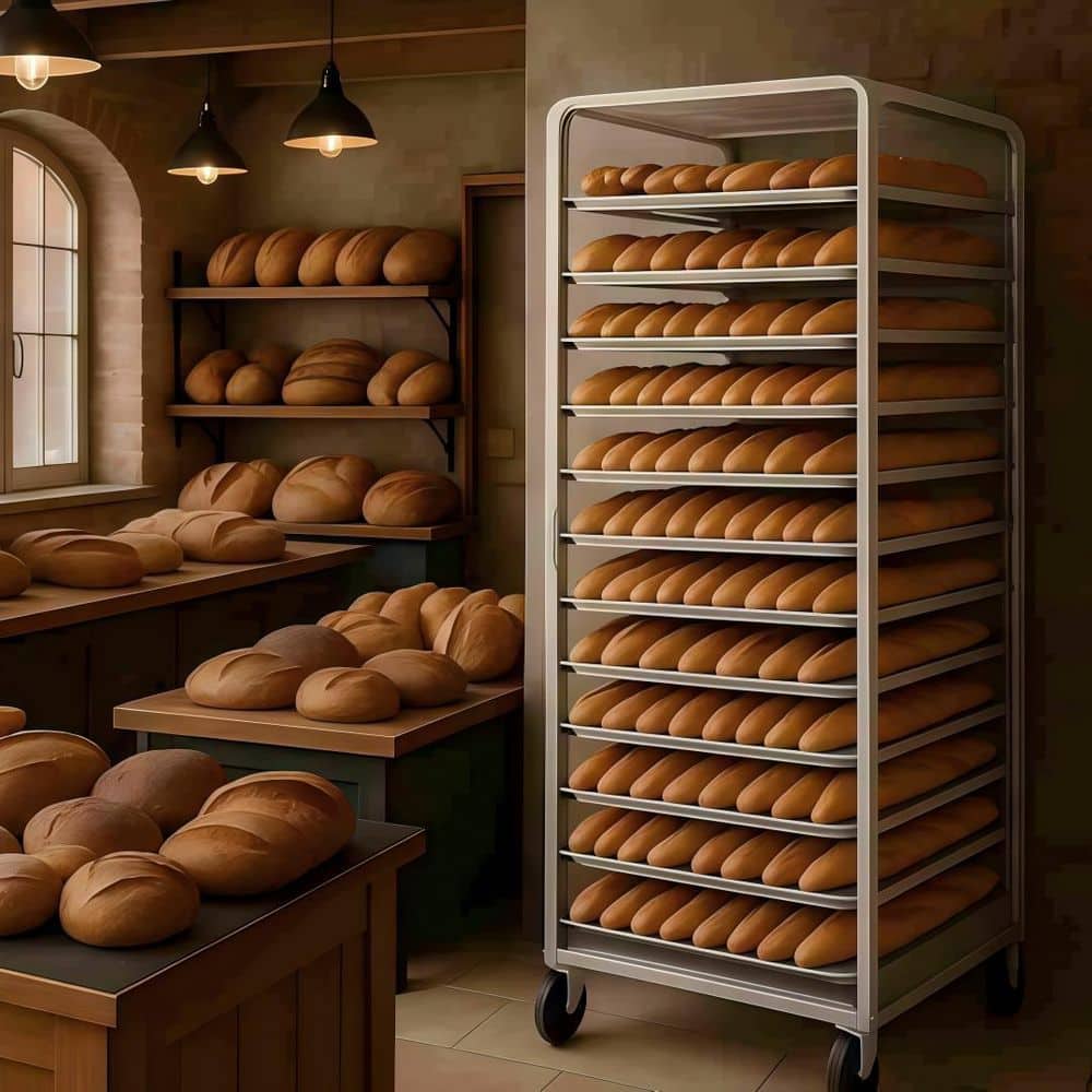 Esepony 28 in. x 23 in. x 64 in. Bun Pan Rack Covers w/4 Sided Zippers ...