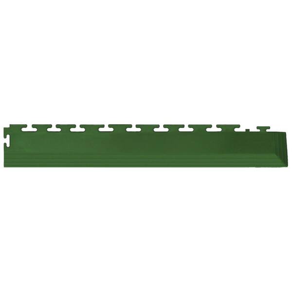 IT-tile Coin 2-1/2 in. x 23 in. Forest Green Vinyl Tapered Interlocking Flooring Corners (7 sq. ft./case)