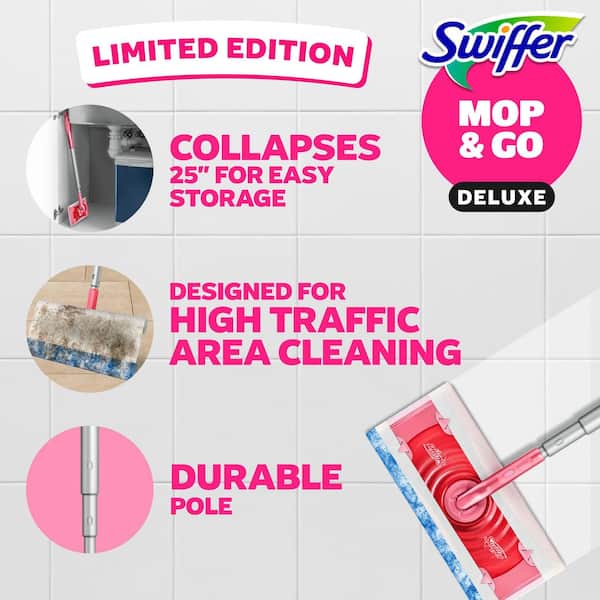 Limited Edition Wicked Sweep + Mop Deluxe Floor Cleaning Starter Kit (1-Sweeper, 5-Dry Cloths, 3-Wet Cloths)