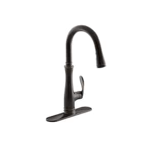 Bellera Single-Handle Pull-Down Sprayer Kitchen Faucet with DockNetik and Sweep Spray in Oil-Rubbed Bronze