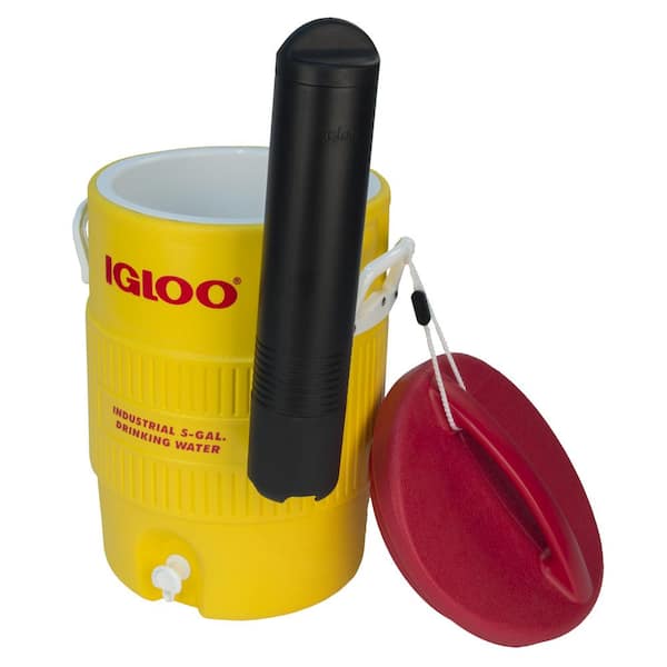 Igloo 451 5 Gallon Yellow Insulated Beverage Dispenser / Portable Water  Cooler