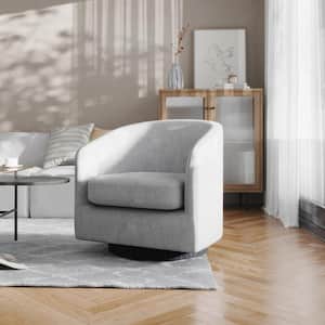 Light Gray Fabric Accent Chair