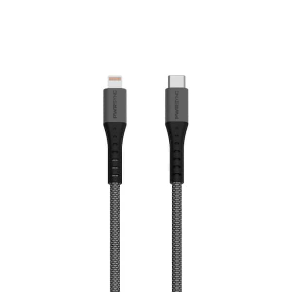 Tzumi 10 ft. Pwrsync Ultra Tough Lightning to USB-C Cable