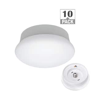 Spin Light 7 in. Closet Light LED Flush Mount 810 Lumens 3000K 4000K 5000K Laundry Room Hallway Stairs (10-Pack)