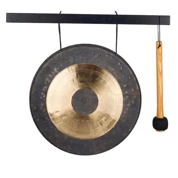 WOODSTOCK CHIMES Signature Collection, Woodstock Hanging Chau Gong, Medium 30 in. Wind Gong HCGONGM