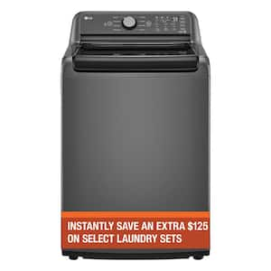 5.0 cu. ft. Top Load Washer in Middle Black with Impeller, NeverRust Drum and TurboDrum Technology