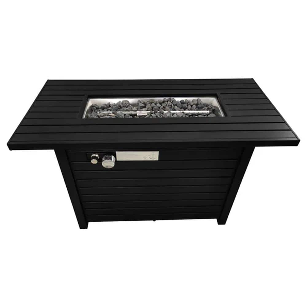 Mondawe 50,000 BTU 42 in. Steel Square Outdoor Propane Gas Fire Pit