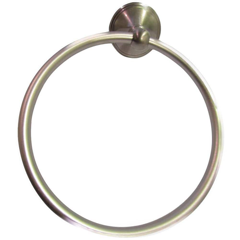 Satin Nickel Modern Bathroom Towel Ring