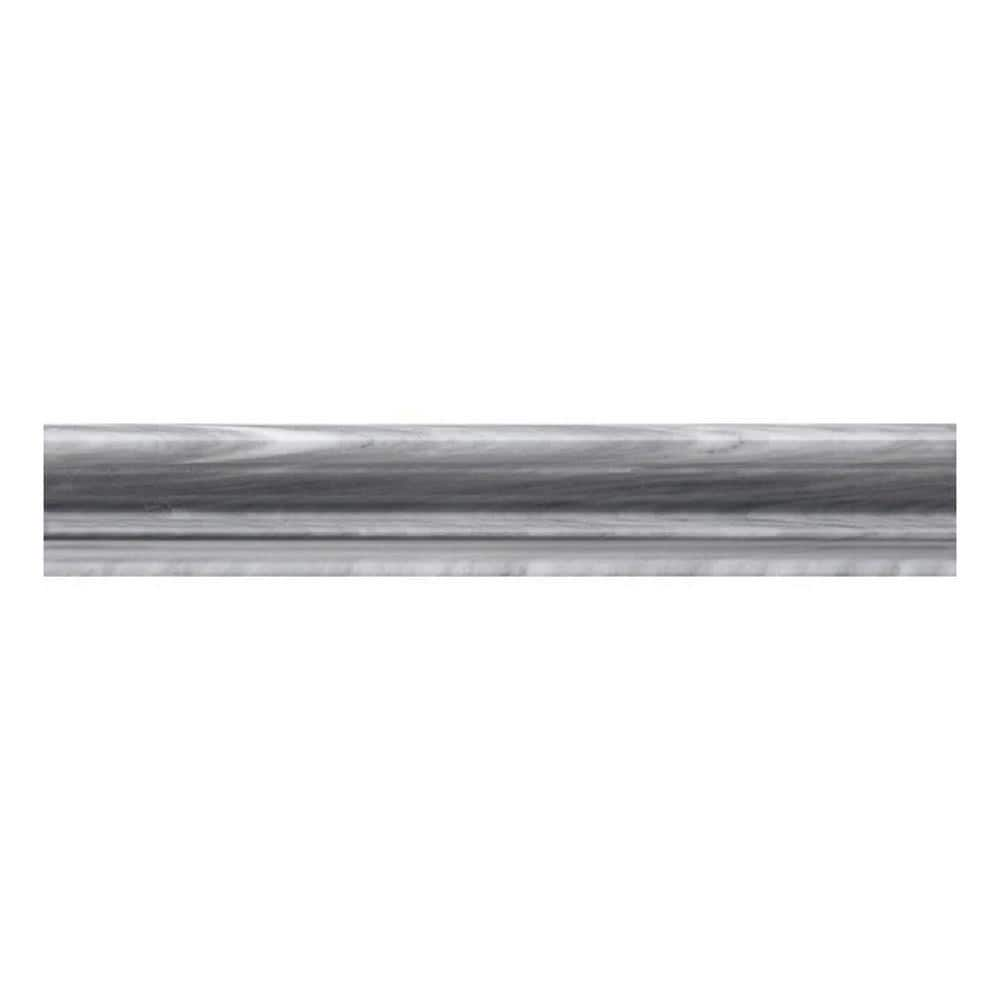 Apollo Tile 10 pack 2-in W x 12-in L Marble Polished Chair Rail Tile ...