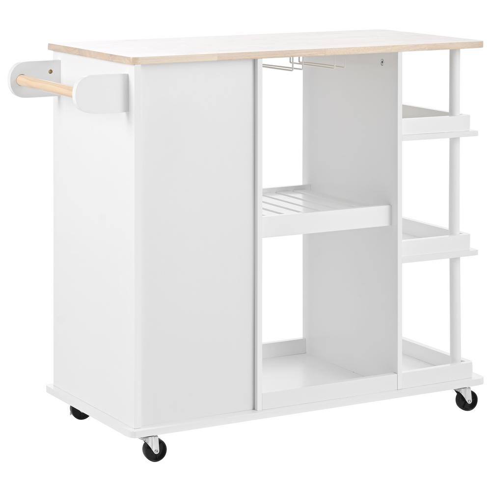 Outdoor Grill Cart with Side Storage Shelves, Adjustable Storage Shelves, 5