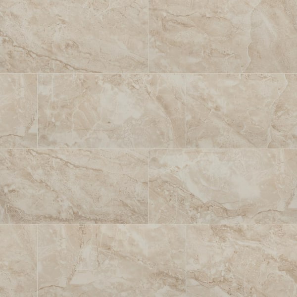 MSI Cancun Beige 12 in. x 24 in. Matte Ceramic Stone Look Floor and Wall Tile (16 sq. ft./Case)