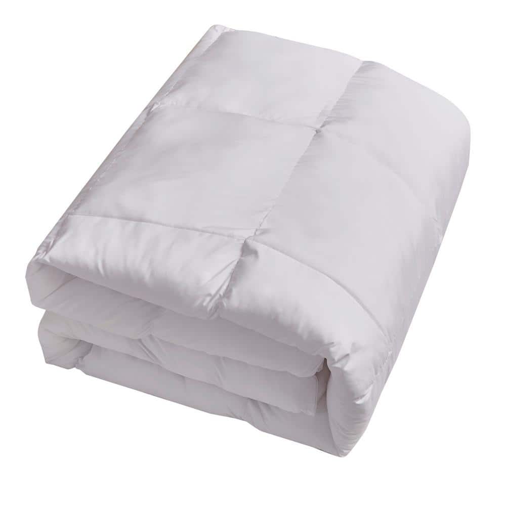 Twin White Down Feather Fill Bedspread