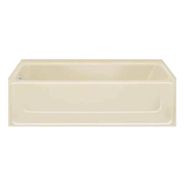 STERLING All Pro 5 ft. Left Drain Bathtub in Almond-DISCONTINUED