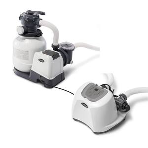 2100 GPH Pool Sand Filter Pump with Krystal Clear Saltwater System