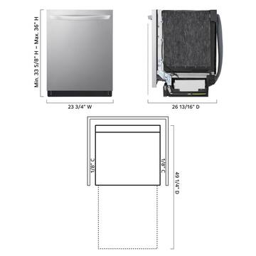 24 in. Top Control Smart Wi-Fi Enabled Dishwasher, QuadWash Pro, Dynamic Heat Dry, 3rd Rack, PrintProof Stainless Steel