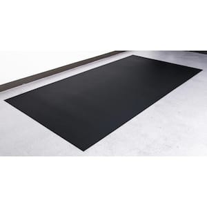 Ottomanson Lifesaver Collection Non-Slip Rubberback Solid 3x15 Indoor/Outdoor Runner Rug, 2 ft. 7 in. x 15 ft., Black