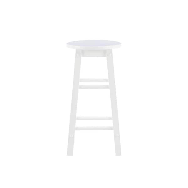 Wooden stool white discount