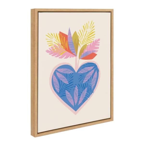 Kate and Laurel Sylvie Tropical Beach Framed Canvas Set - Natural (3 Piece)