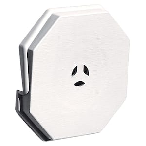 6.625 in. x 6.625 in. #117 Bright White Surface Universal Mounting Block