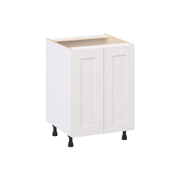Roseland 24 in. W x 24 in. D x 34.5 in. H Assembled Shaker Sink Base Kitchen Cabinet in Warm White