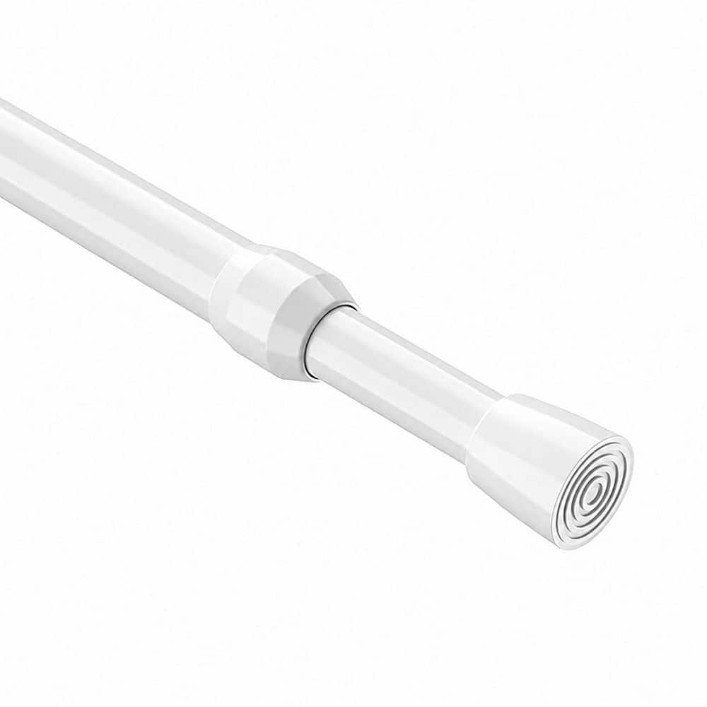 26-39 in White High Carbon Steel Spring Tension Curtain Rod for Windows, Closets and Kitchen Spaces price history on PriceWatchPro