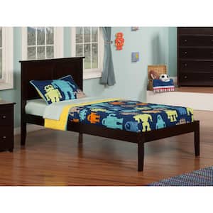 Madison Espresso Twin Platform Bed with Open Foot Board