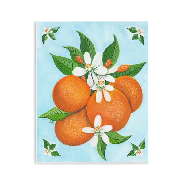 Botanical Citrus Oranges by Sarah Waldron Kimball Unframed Graphic Art Print Food 11 in. x 14 in.