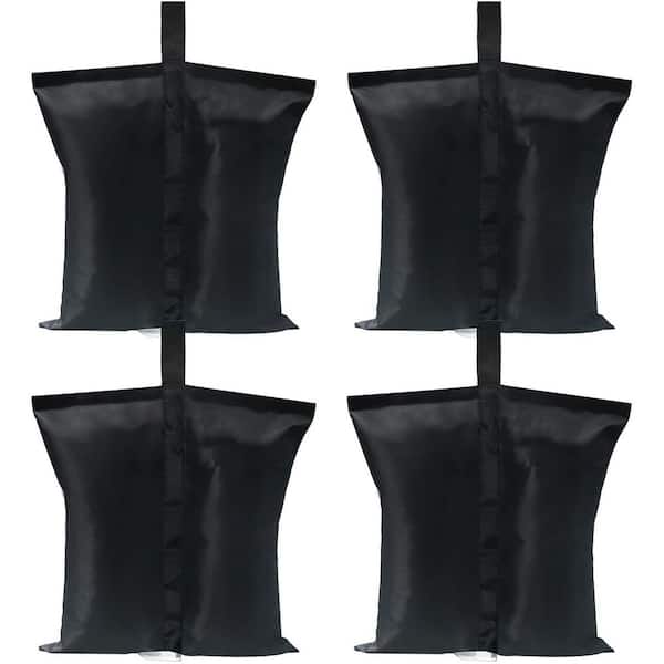 Canopy Weights 120 LBS Gazebo Tent Sand Bags Black 4-Pack
