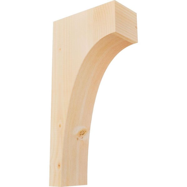 Ekena Millwork 5-1/2 in. x 12 in. x 24 in. Douglas Fir Huntington Smooth Corbel