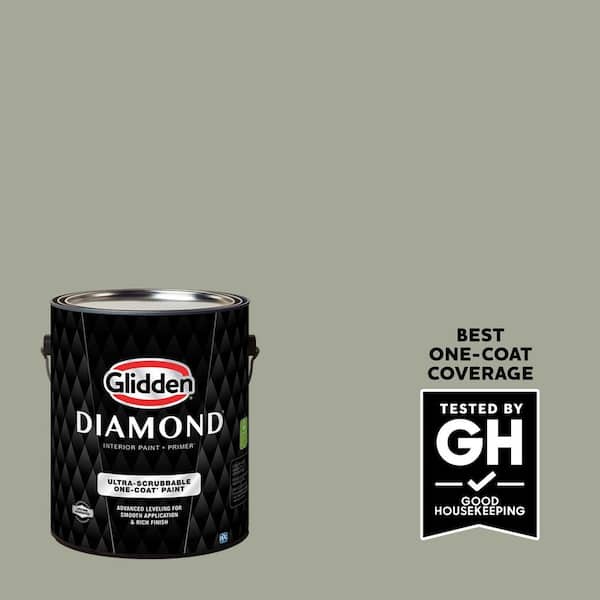 Glidden Diamond 1 gal. PPG1031-3 Wandering Willow Semi-Gloss Interior Paint with Primer