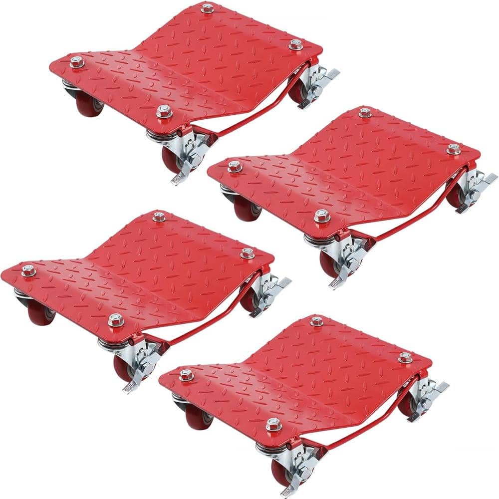 Wheel Dolly Set of 4, 6000LBS Car Moving Dolly, Wheel Dolly Car Tire Stake Set, Heavy-Duty Car Tire Dolly price history on PriceWatchPro