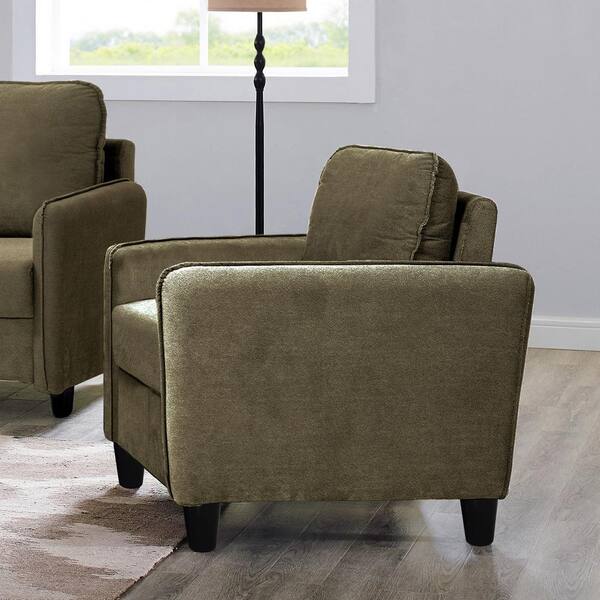 Lifestyle Solutions - Sheldon Microfiber Armchair with Storage in Taupe