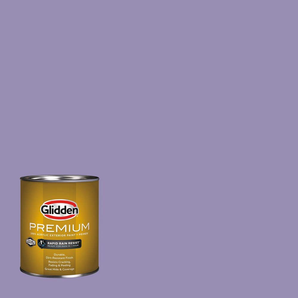Glidden Premium 1 qt. PPG1175-5 French Violet Flat/Matte Exterior