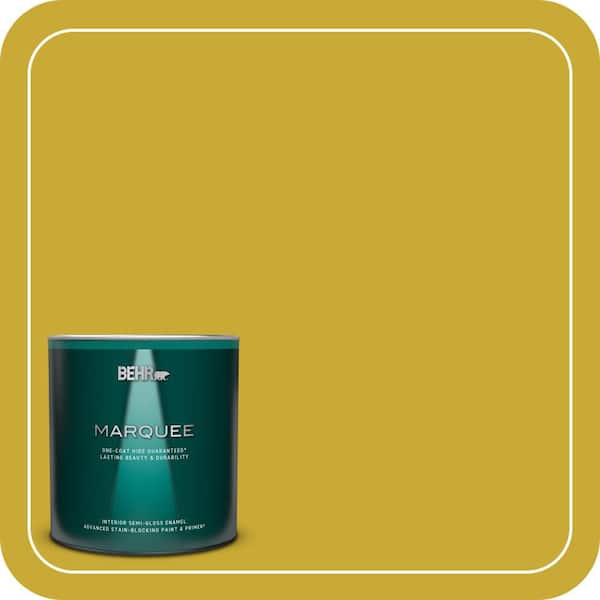 BEHR MARQUEE 1 qt. #P320-7 Sweet and Sour Semi-Gloss Enamel Interior Paint & Primer