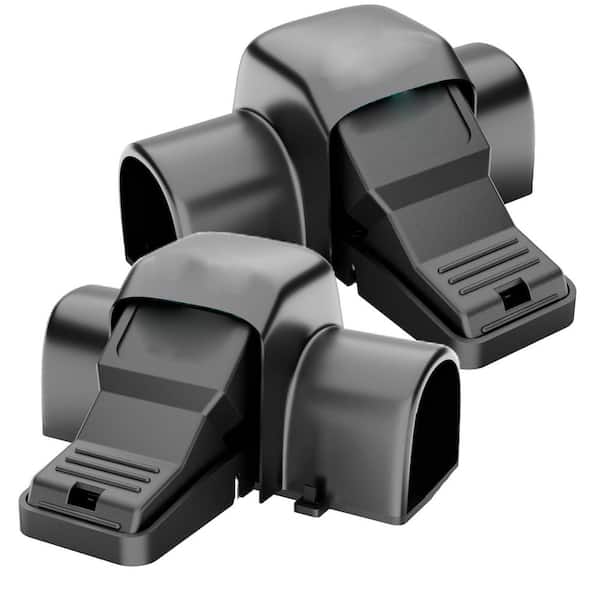 Phewnyzo Quick Humane Outdoor Mouse Snap Traps with Tunneled Design (2-Pack)