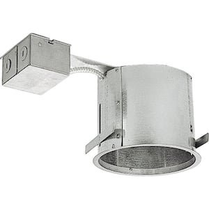 Progress Lighting 6 in. Metallic Shallow Remodel Recessed Housing, IC and Non-IC