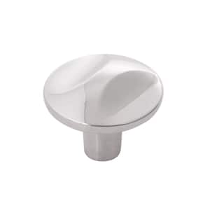 Crest Collection 1-1/4 in. Dia Chrome Finish Cabinet Knob