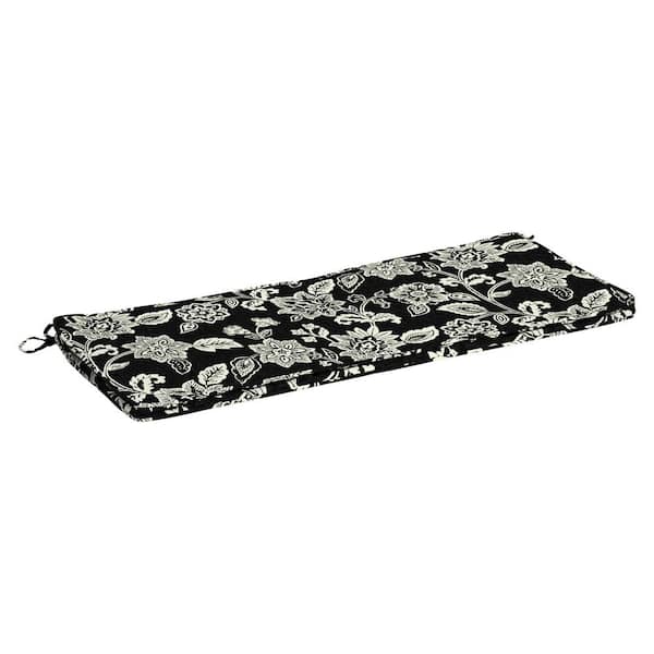 ARDEN SELECTIONS ProFoam 18 in. x 46 in. Outdoor Bench Cushion Cover in Ashland Black Jacobean