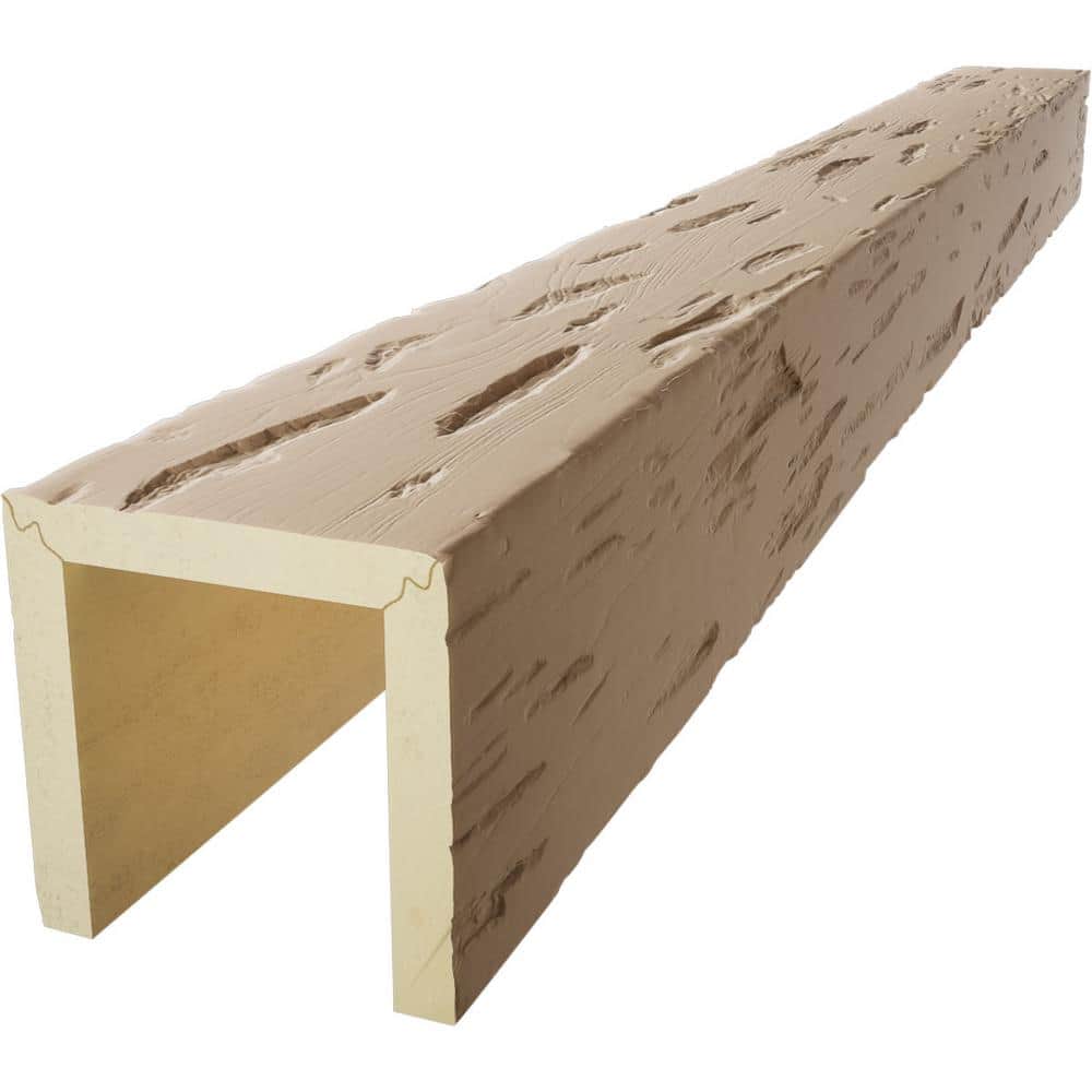 8' Factory Prepped Pecky Cypress Faux Wood Ceiling Beam