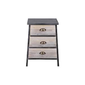 Claremont 3-Drawer Black and Gray Metal Chest (17 in. x 24 in.)